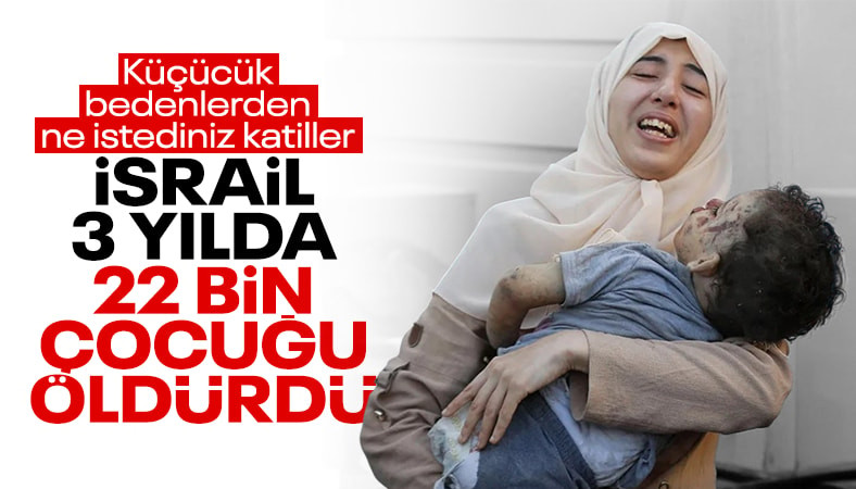 İsrail Gazze’de 22 bin çocuğu öldürdü