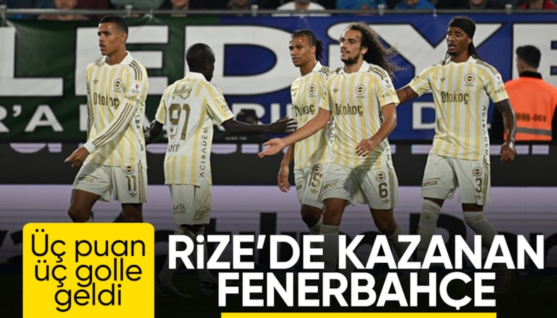 Fenerbahçe, Rizespor deplasmanında kazandı