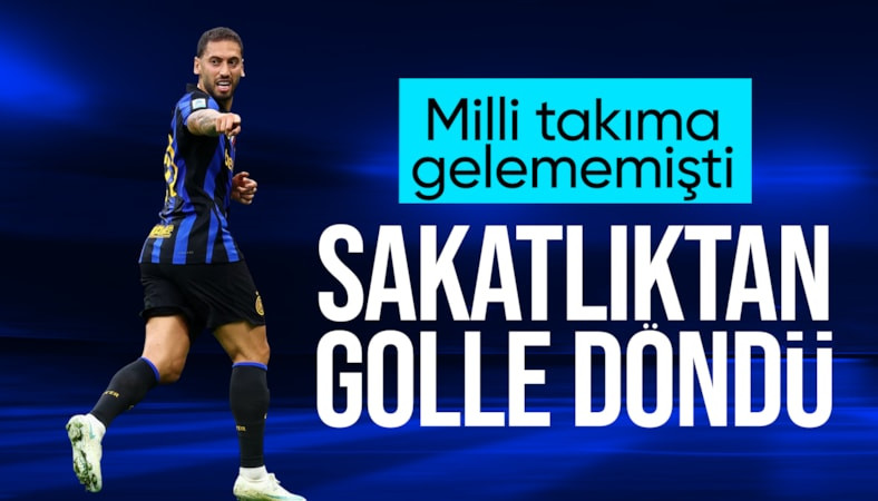 Hakan Çalhanoğlu gol attı! Inter, Parma'yı rahat geçti