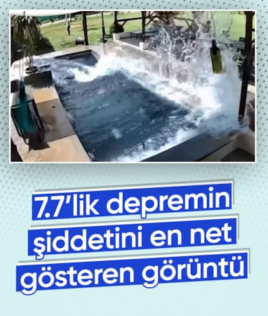 Panama'daki depremin şiddetini en net gösteren görüntü