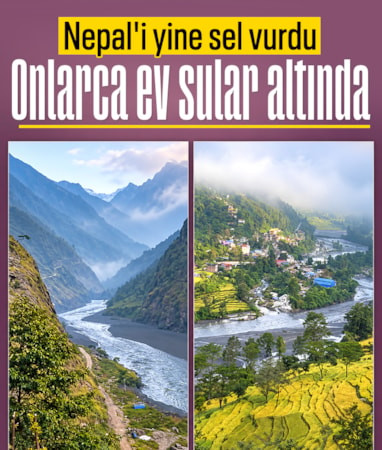 Nepal'de sel felaketi: Yerleşim yerleri tahliye edildi
