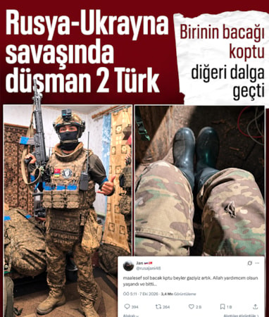 Rus ordusundaki Türk 'bacağım koptu' dedi: Ukrayna ordusundaki Türk alay etti