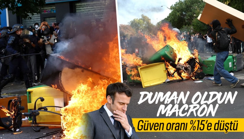 Fransa'da Macron'a güven düştü: Onay oranı yüzde 15'e kadar indi