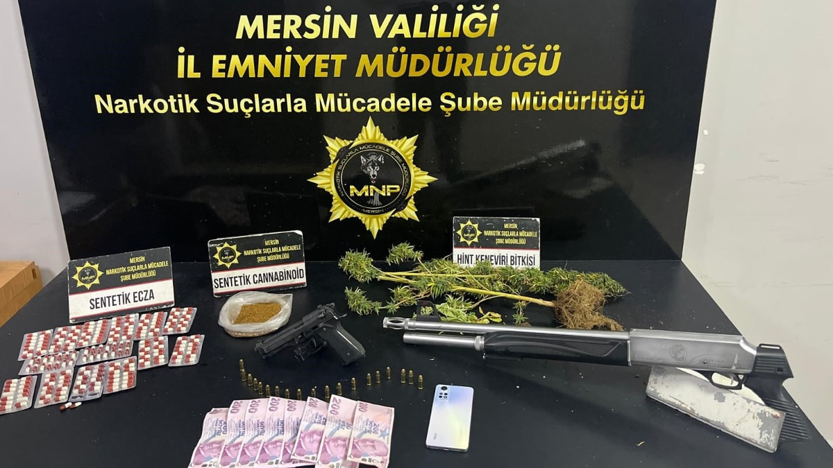 Mersin’deki uyuşturucu operasyonunda 6 şüpheli tutuklandı