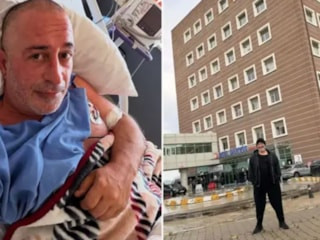 Cem Yılmaz, Çanakkale'de tedavi gördüğü hastaneye kontrole geldi