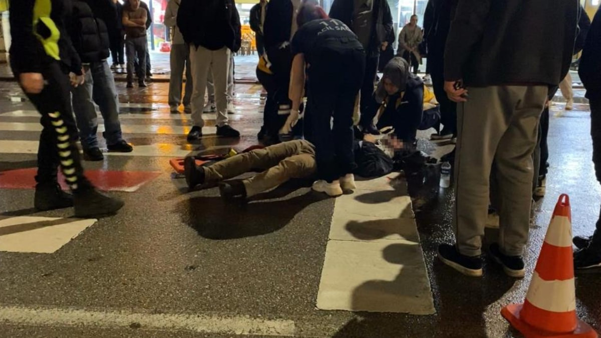 Bursa'da yayaya motosiklet çarptı: 2 yaralı