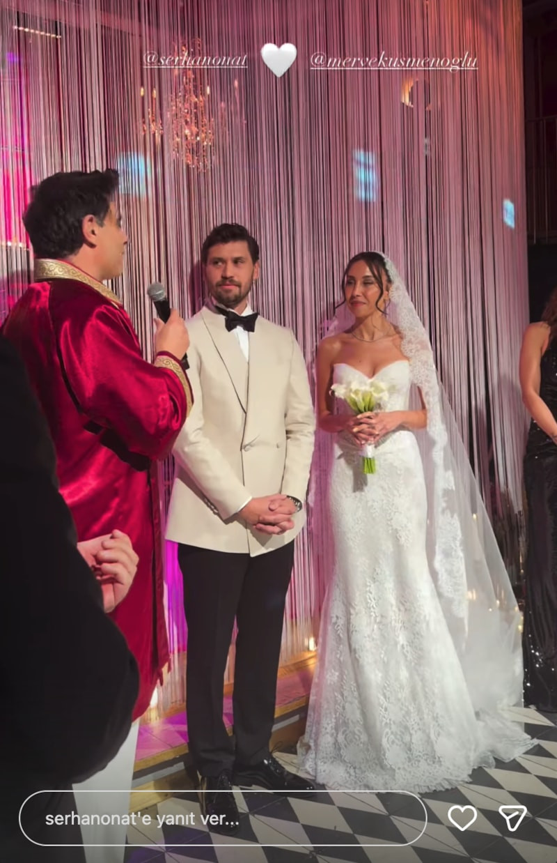 Serhan Onat ve Merve Küsmenoğlu’nun Görkemli Düğünü: Ünlüler Akın Etti