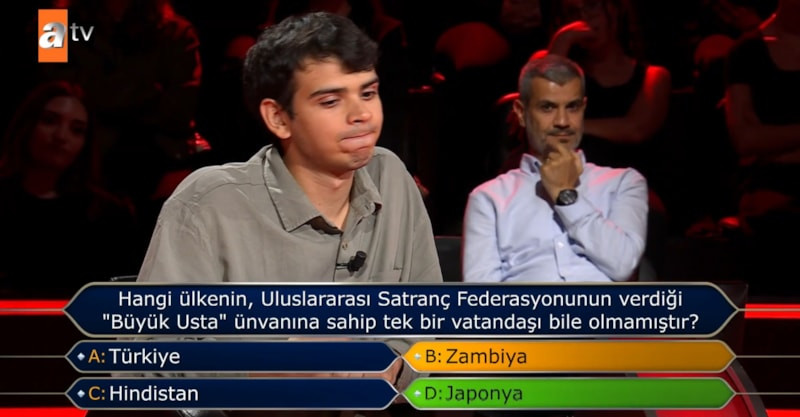 Yarışmada 1 Milyon TL'lik Satranç Sorusunun Şaşırtıcı Sonu