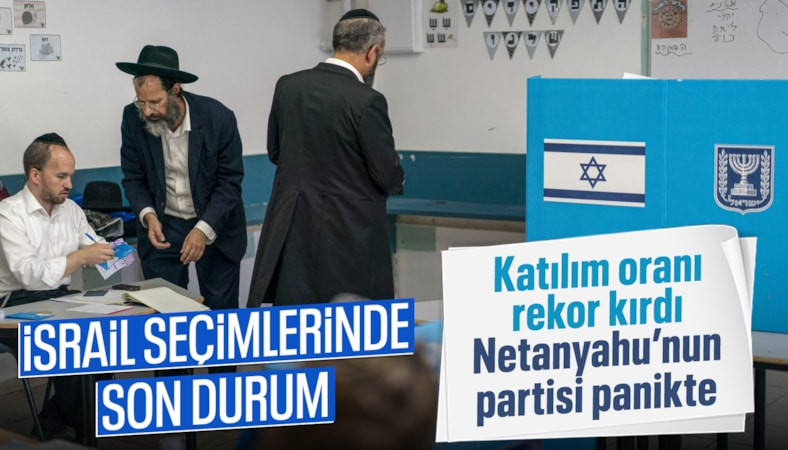 İsrail'deki seçimlere rekor düzeyde katılım gerçekleşti