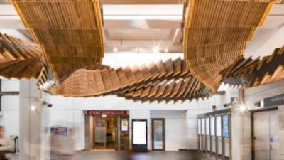  Görsel bir şölene dönüşen Wynyard Tren İstasyonu