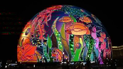 Las Vegas'taki dünyanın en büyük LED küresi MSG Sphere