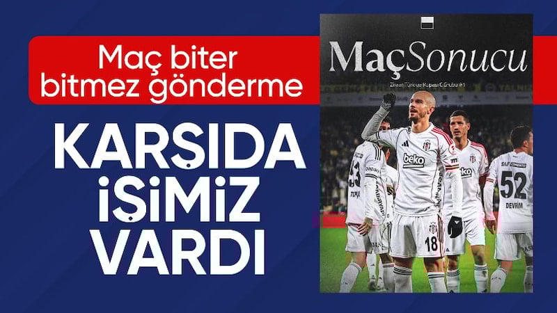 Beşiktaş'tan derbi zaferi sonrası paylaşımlar