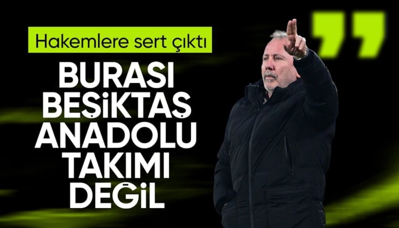 Sergen Yalçın: Bize gelince kart, rakibe gelince uyarı