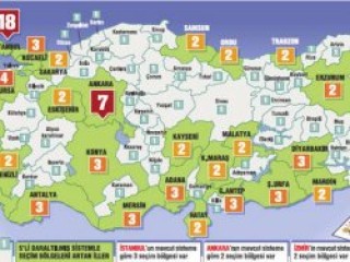 5'li daraltılmış bölge ile Türkiye'nin seçim tablosu