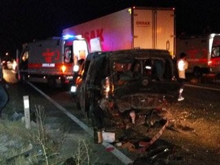 Aksaray'da zincirleme kaza