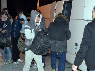 Sırbistan'da 136 kaçak göçmen yakalandı