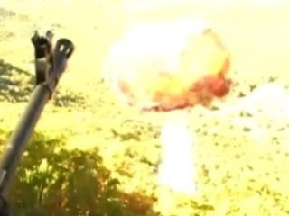 Teröristlerin sözde mezarlıklarının imha edilme anı