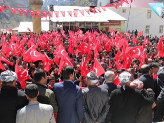 Hakkari'de teröre lanet yürüyüşü