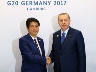 Erdoğan, Japonya Başbakanı Abe'yle görüştü