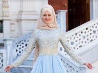 Şık tasarımlı tesettür abiye seçenekleri Modamerve.com’da