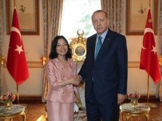 Erdoğan, Japonya Prensesi'ni kabul etti