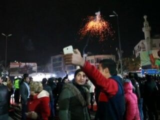 Şam'da yılbaşı kutlaması