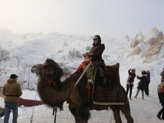 Kapadokya'ya turistlerden ziyaret akını