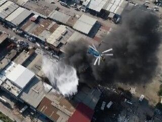 Adana'da metal sanayi sitesinde fabrika yangını