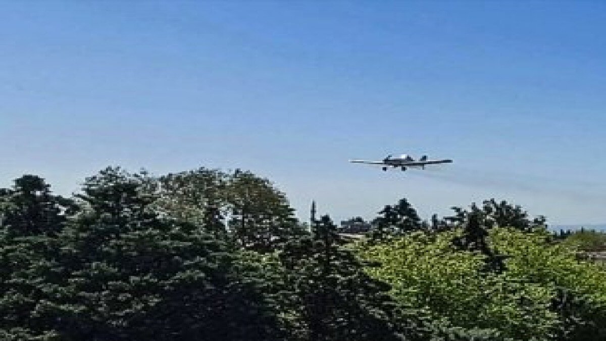 Hatay'da havadan dezenfektan sıkıldı