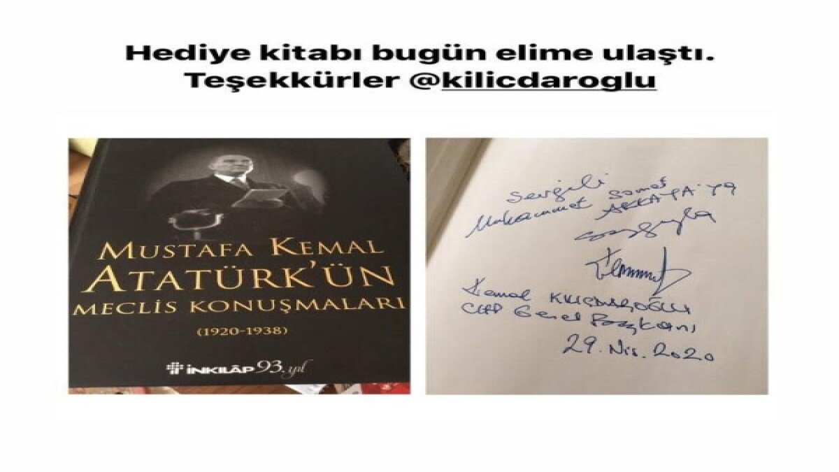 Kılıçdaroğlu'ndan Genç İmam Hatipliler başkanına Atatürk kitabı