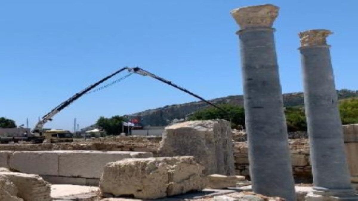 Knidos Antik Kenti'nde yapılar yeniden yükseliyor