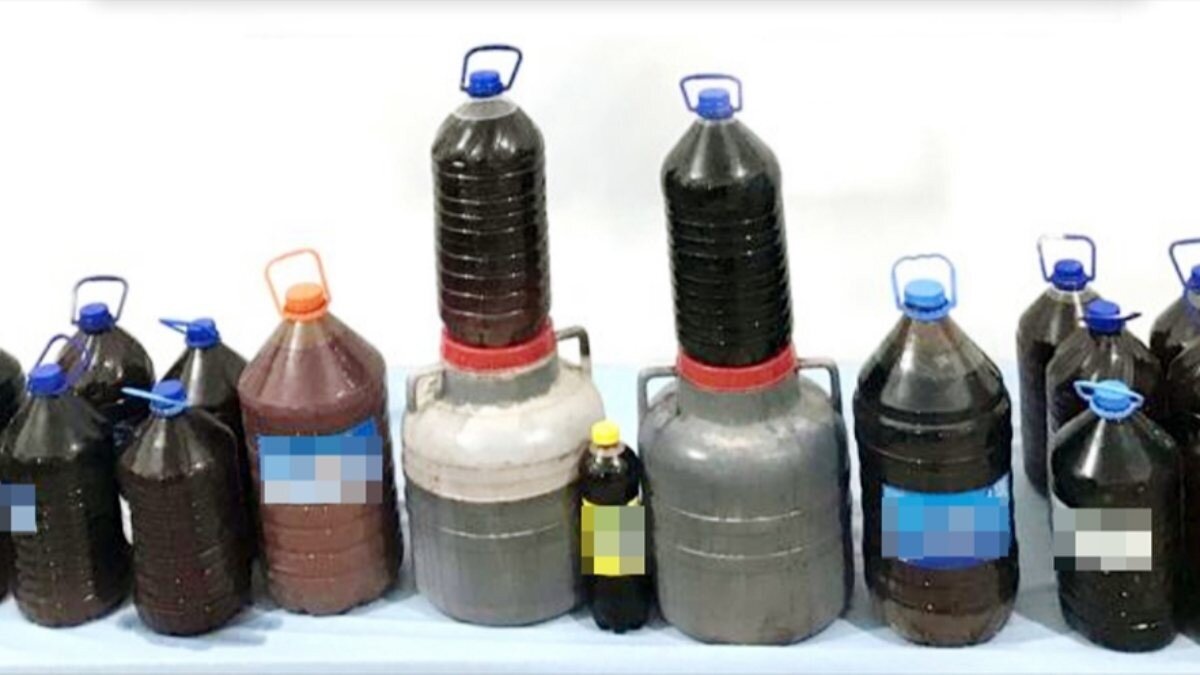 Adana'da 250 litre sahte içki ele geçirildi