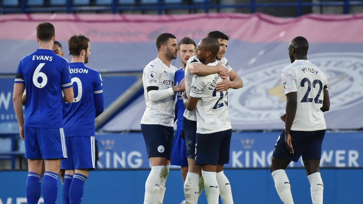 Manchester City, Leicester'ı deplasmanda 2-0 mağlup etti