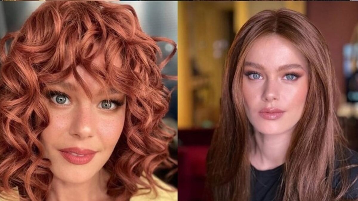 Burcu Biricik'in peruklu pozlarına beğeni yağdı