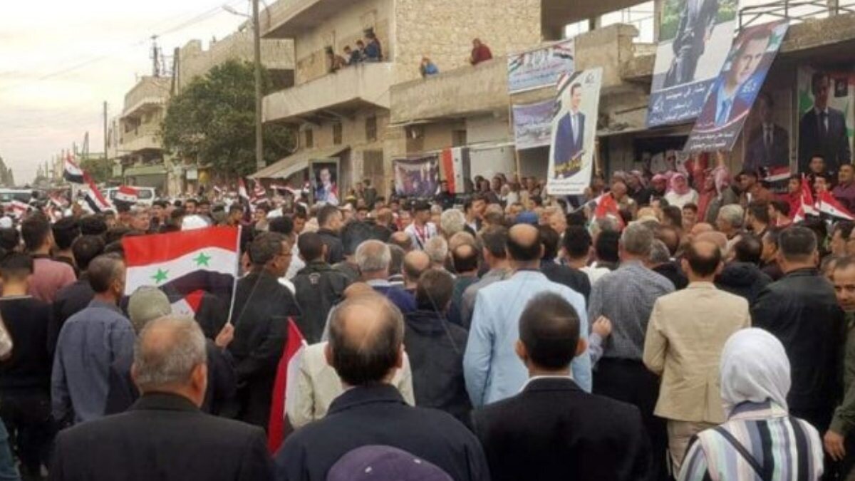 Tel Rıfat'ta Türkiye karşıtı eylem düzenlendi