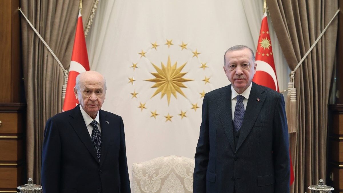 Cumhurbaşkanı Erdoğan - Devlet Bahçeli görüşmesi