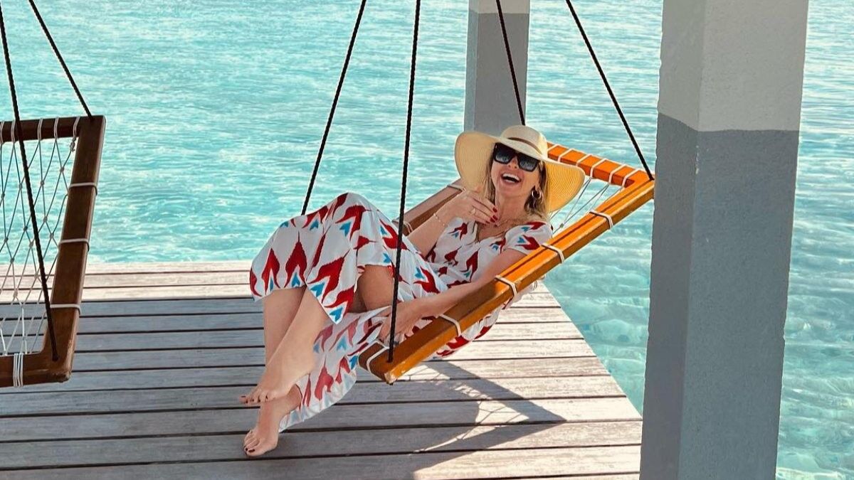 Hadise ile Mehmet Dinçerler'in Maldivler tatilinden kareler