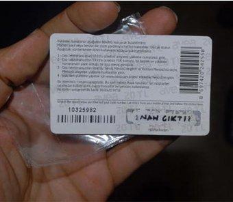 Kontör kartından şifre yerine küfür çıktı