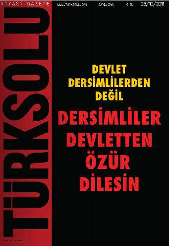 Türk Solu'ndan ırkçı Dersim başyazısı