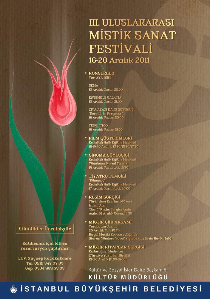 III. Uluslararası Mistik Sanat Festivali başlıyor