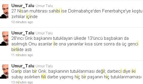 Talu'dan Başbuğ'un tutuklanmasına ilginç çıkış