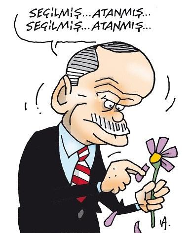 Hürriyet karikatüristi Başbakan'a papatya falı baktırdı