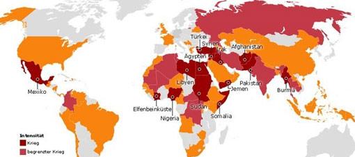 Türkiye savaşta olan ülkeler arasında