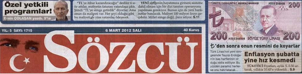 Sözcü Erdoğan'lı para bastı