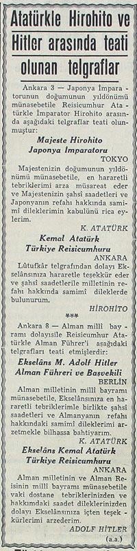 Atatürk Hitler'e neler yazmıştı