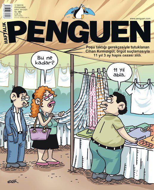 Poşu davası Penguen'in kapağında