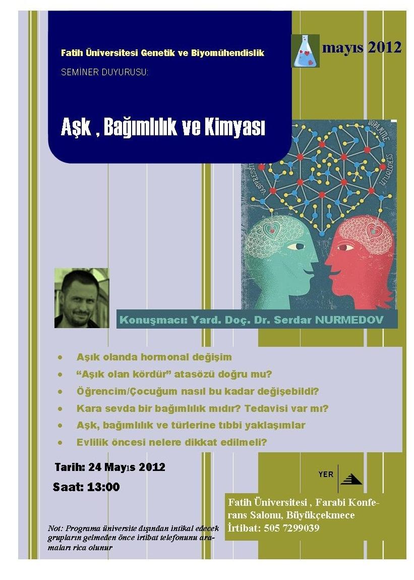 Aşk bağımlılık ve kimyası