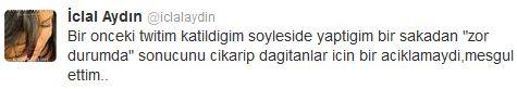 İclal Aydın zor durumda haberlerine ateş püskürdü