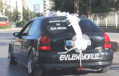 Böyle olur Adanalının düğün arabası