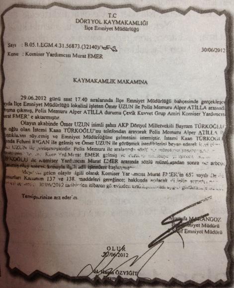 Vekilin oğlu polisi böyle teşhis etti